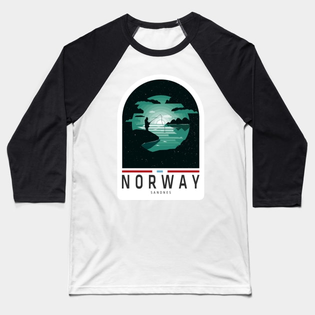 Norway travel Sticker, Norway lovers, Happy country, Adventure Baseball T-Shirt by norwayraw